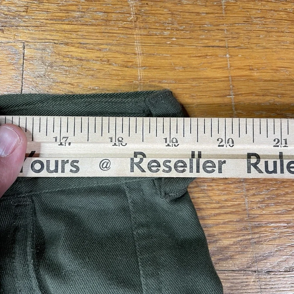LL Bean Mens Pants 38 x 31 Green Cargo Straight Utility Gorpcore 0GHU4